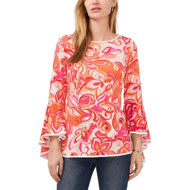 Formal ShirtsSam and Jess Womens Bell Sleeve Printed Blouse